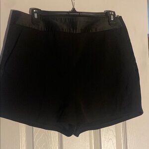 High Waist Black Tailored Shorts